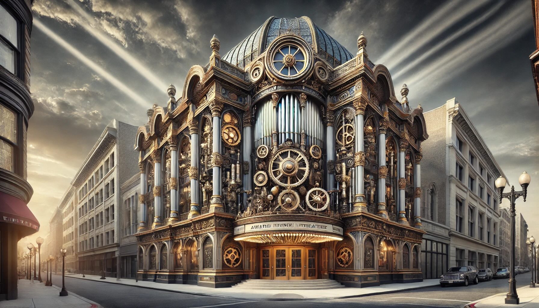 a building with a pipe organ